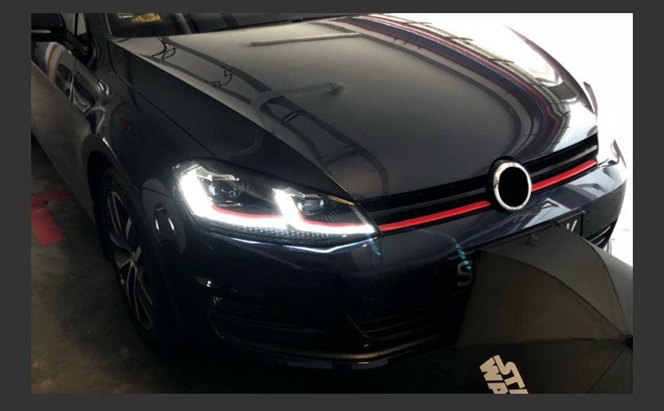 Faróis VW Golf 7 ou 7.5  2013-2020 

Car Styling for VW Golf 7 0u 7.5 LED Headlight 2013-2020 Golf 7 Headlights DRL Hid Head Lamp Dynamic Signal Bi Xenon Accessories