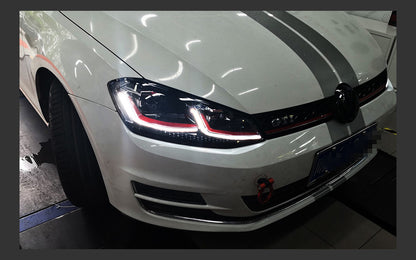 Faróis VW Golf 7 ou 7.5

 Car Styling for VW Golf 7 MK7 LED Headlight Golf7.5 R LINE Design DRL Hid Dynamic Signal Head Lamp Bi Xenon Beam Accessories