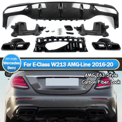 Kit complet c63 pare-chocs Mercedes Classe E W213 Amg uniquement