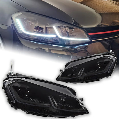 Faróis VW Golf 7 ou 7.5

 Car Styling for VW Golf 7 MK7 LED Headlight Golf7.5 R LINE Design DRL Hid Dynamic Signal Head Lamp Bi Xenon Beam Accessories