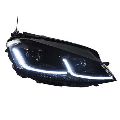 Faróis VW Golf 7 ou 7.5

 Car Styling for VW Golf 7 MK7 LED Headlight Golf7.5 R LINE Design DRL Hid Dynamic Signal Head Lamp Bi Xenon Beam Accessories