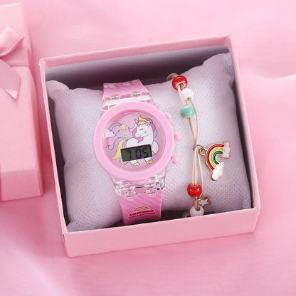 Kit montre et bracelet lumineux enfant