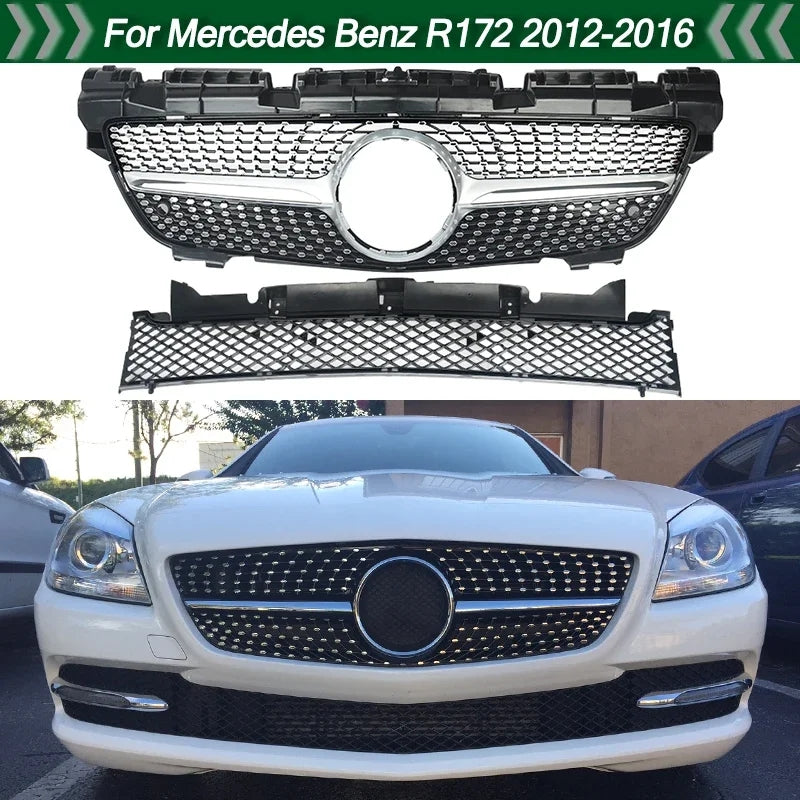 Grelha Diamante Mercedes Slk R172 sem símbolo