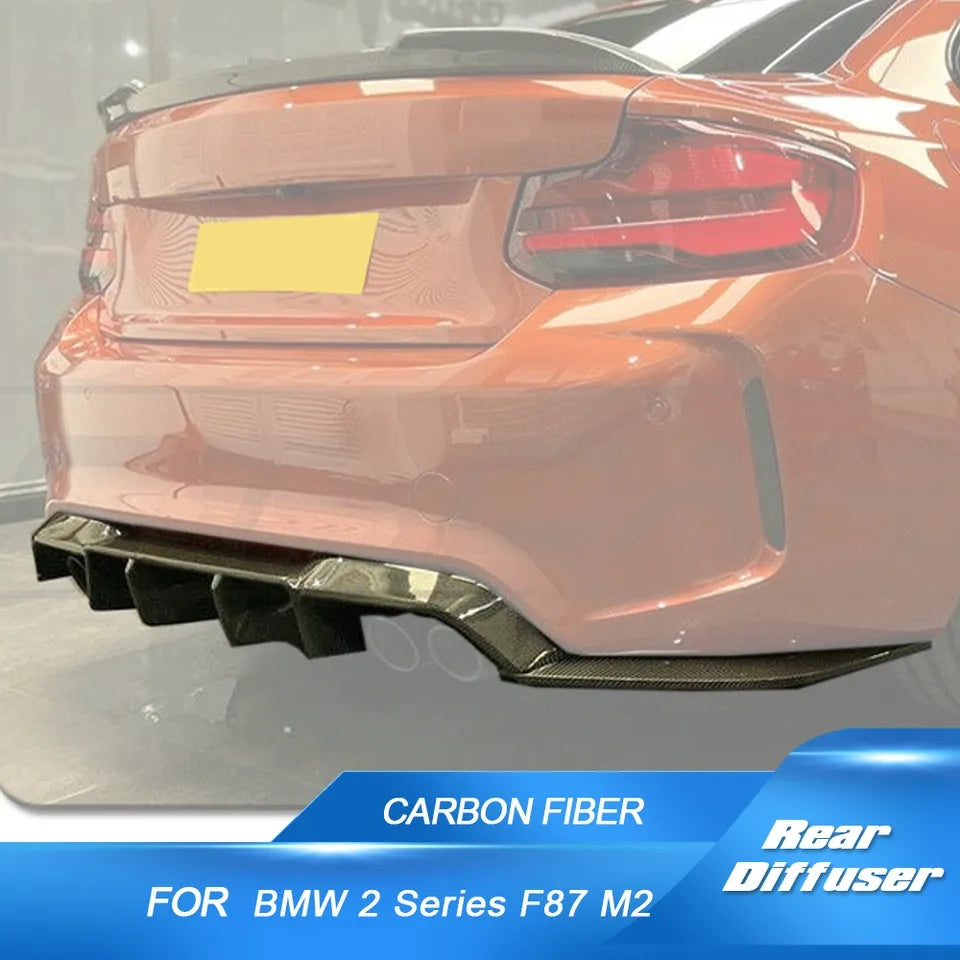 Difusor com splits bmw M2 f87 carbono