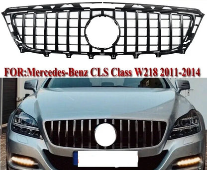 GRELHA MERCEDES CLS W218 2012-2014 GT-R

MERCEDES CLS W218 2012-2014 GT R LOOK Gloss Black Grille Grill ABS Black Pre-facelift GT Bumper Grille Center