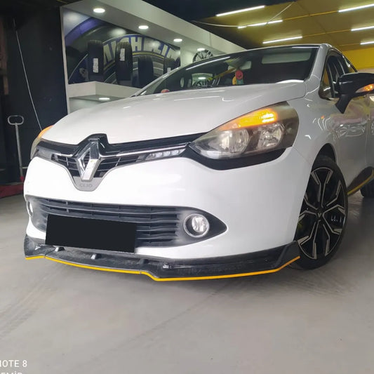 Lip Frontal   Renault Clio 4 2011-2019

3 Pcs Front Bumper Lip For Renault Clio 4 2011-2019 Body Kit Car Accessories Spoiler Splitter Diffuser Flap Sport Exterior Parts