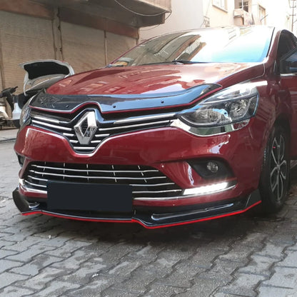 Lip Frontal   Renault Clio 4 2011-2019

3 Pcs Front Bumper Lip For Renault Clio 4 2011-2019 Body Kit Car Accessories Spoiler Splitter Diffuser Flap Sport Exterior Parts