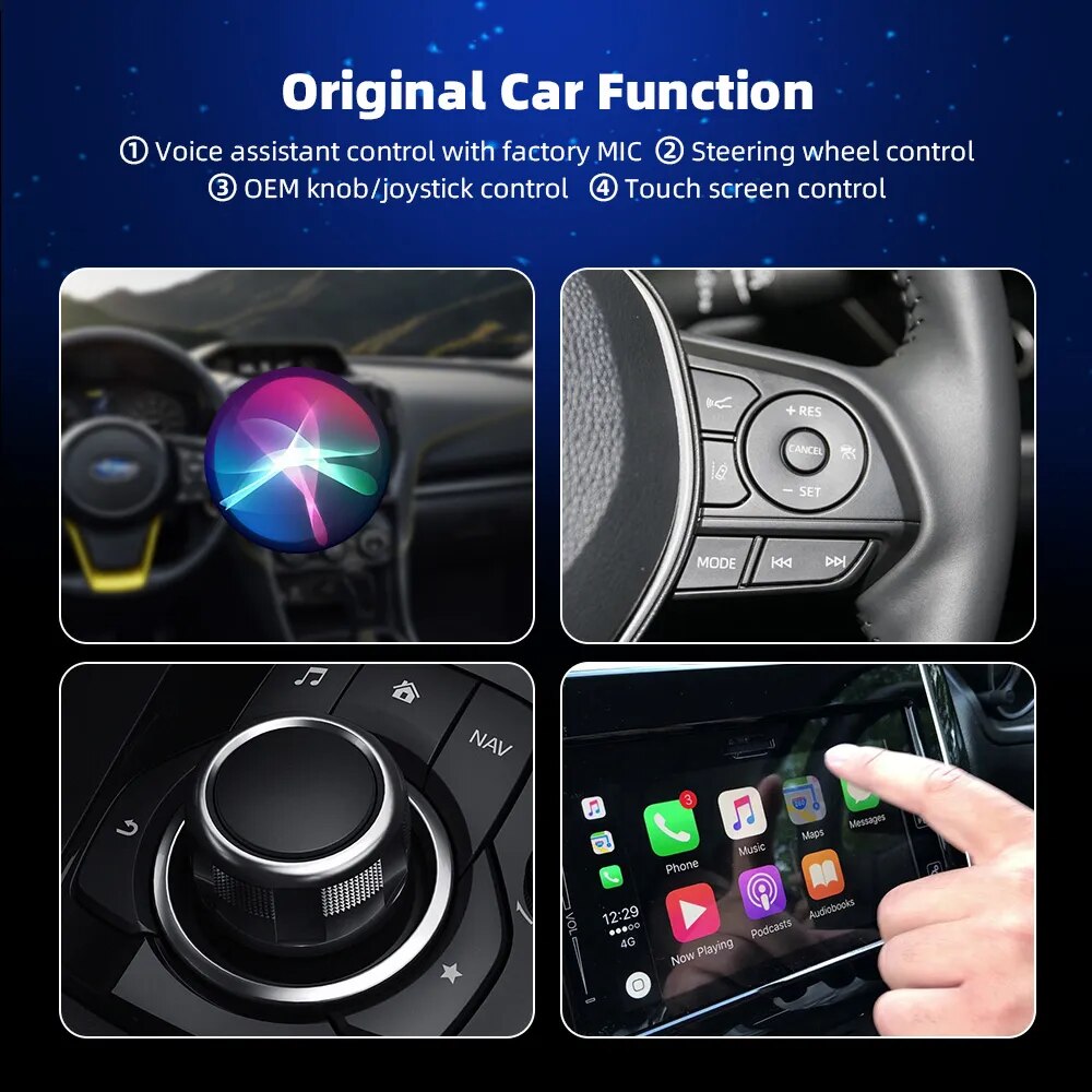 Mini activador Apenas carros disponham carpplay pre instalado radio
 CarPlay Box For Audi Mercedes Volvo Volkswagen Etc Wireless CarPlay Adapter Support Auto Connection Charging Siri IOS15