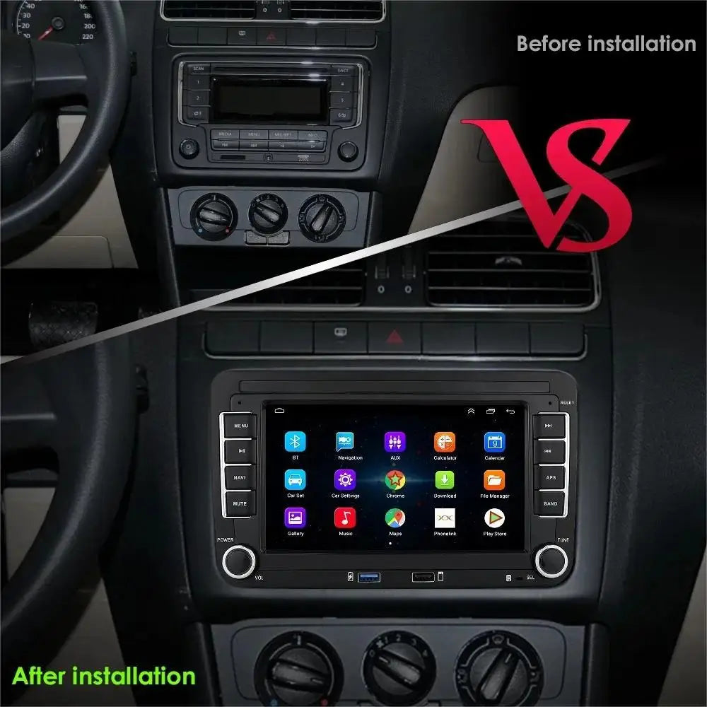 Radio VW Carplay  Android auto e iphone Auto ligação sem fios NOTA não permite instalar aplicações

Car Radio 2Din for Volkswagen Golf 5 6 Polo Passat B6 B7 CC Skoda Jetta Universal Muiltmedia Carplay Wifi