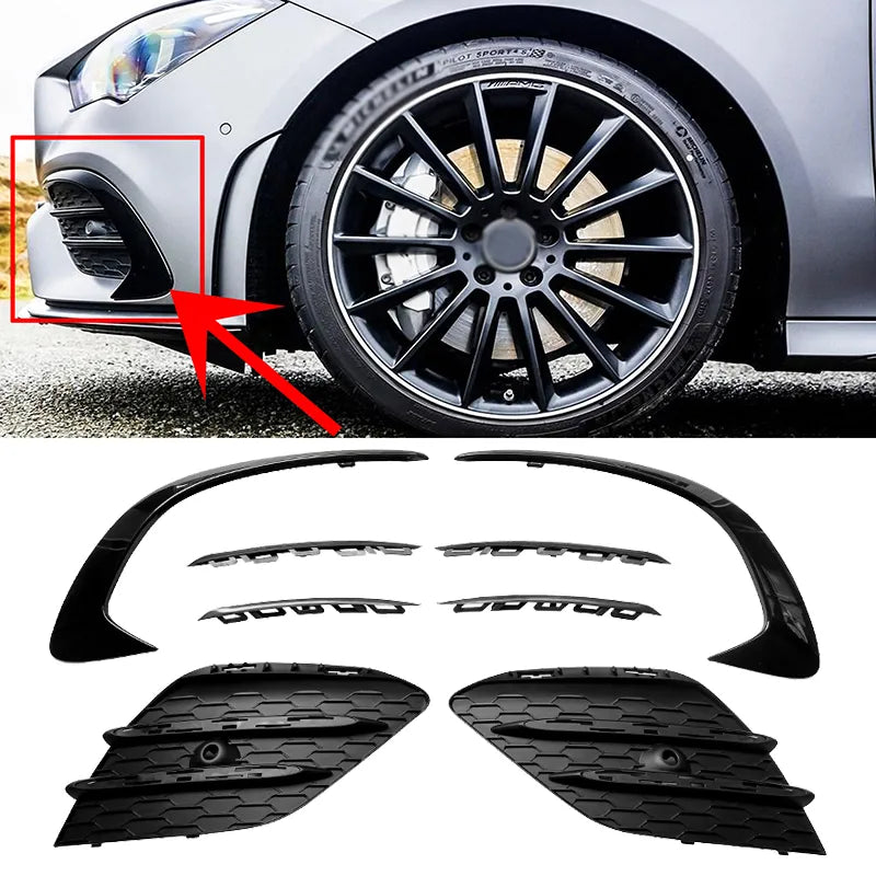 Grelhas Laterais e Splits Para-Choques Mercedes Benz  C118  AMG 2020+

Front Bumper Canards Splitter Protector Fog Light Grille For Mercedes Benz  C118  AMG 2020+