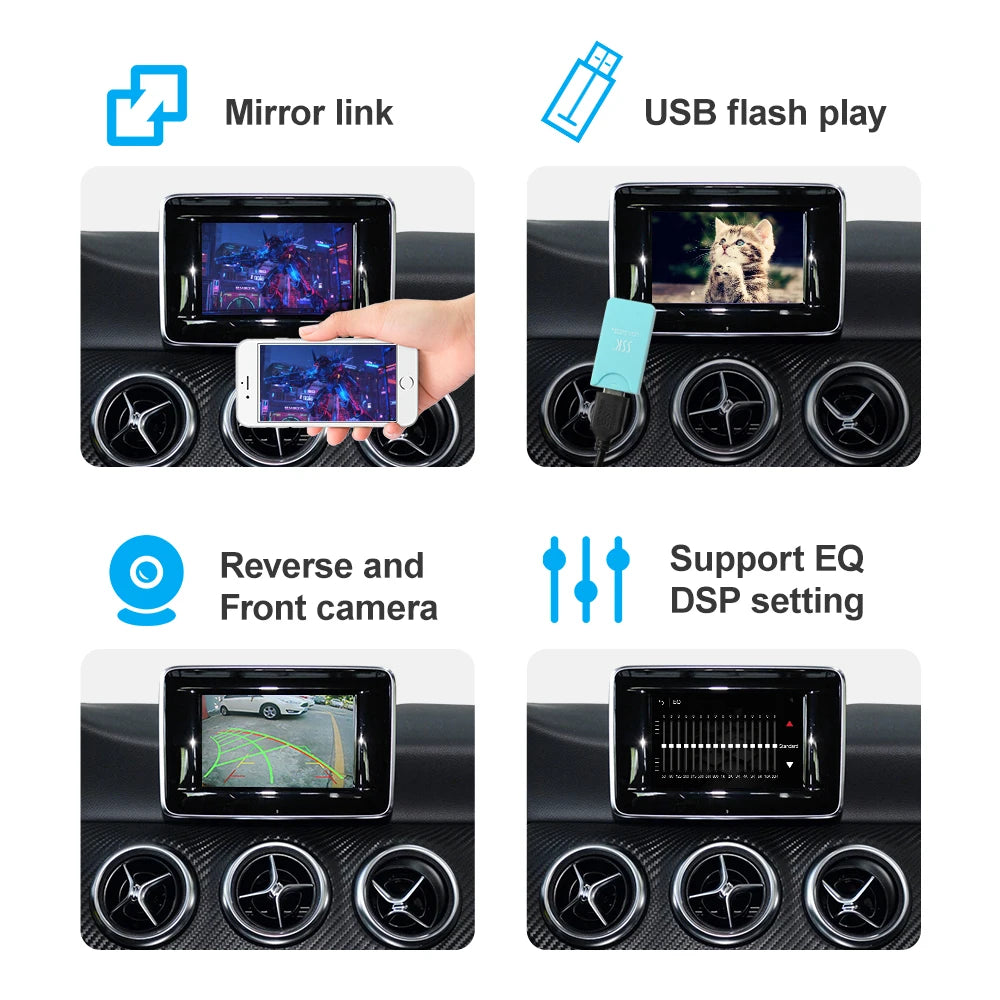 Boîtier activateur sans fil Carplay et Android Auto, Mercedes classe A W176 CLA W117 C W204 E W212 CLS W218 GLK ML
 Boîte Carplay sans fil pour Mercedes CLA W117 C W204 E W212 CLSW218 GLK ML Android Auto