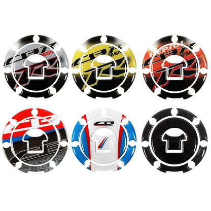 3D Carbon Fiber Motorcycle Fuel Tank Sticker Gas Cap Protector Decals For Honda RVF VFR CBR 250 400 500 600 1000RR 1100