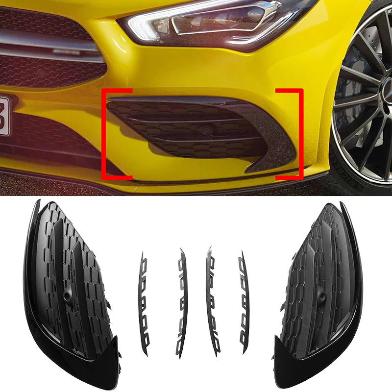 Grelhas Laterais e Splits Para-Choques Mercedes Benz  C118  AMG 2020+

Front Bumper Canards Splitter Protector Fog Light Grille For Mercedes Benz  C118  AMG 2020+