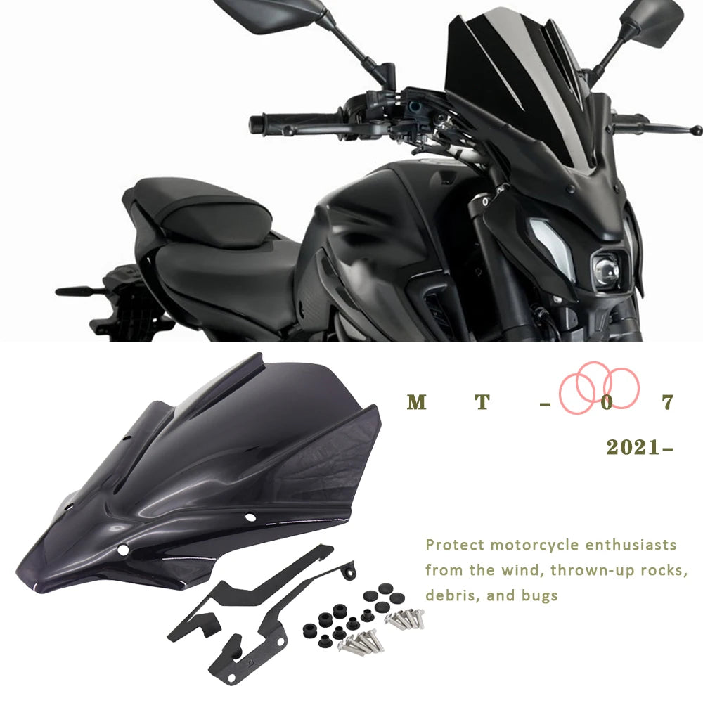 Vidro Protetor/ refletor vento Yamaha MT-07 2021»

Motorcycle Accessories Windscreen Windshield Deflector Protector Wind Screen 2021- For Yamaha MT-07