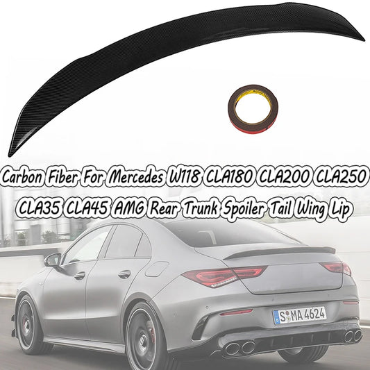 Spoiler d'aile Mercedes Benz Classe CLA W118 AMG 2019-2024
 
Lèvre d'aile de becquet de coffre arrière noir brillant pour Mercedes Benz classe CLA W118 AMG 2019-2024