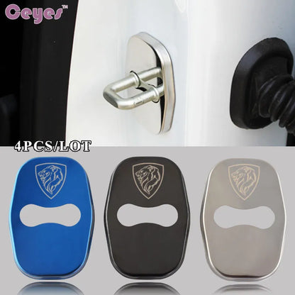 4 capas PROTECÇÃO TRINCO porta Peugeot

Ceyes Car Styling Car Decoration Buckle Cover Case For Peugeot 307 206 308 207 406 408 301 2008 Car-Styling Stainless Steel 4pcs