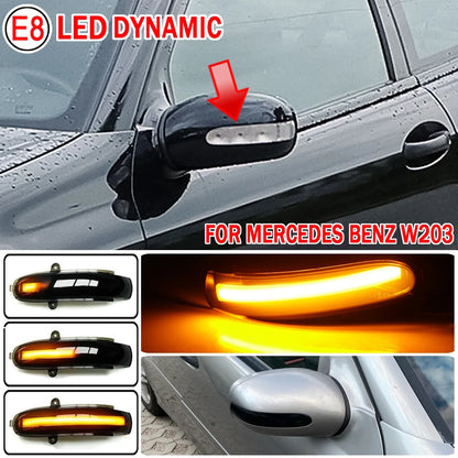 Piscas Dinamicos 2 Opçoes   Mercedes Benz C Class W203 S203 CL203 2001-2007

2piece LED Flowing Turn Signal Sequential Side Mirror Indicator Light For Mercedes Benz C Class W203 S203 CL203 2001-2007