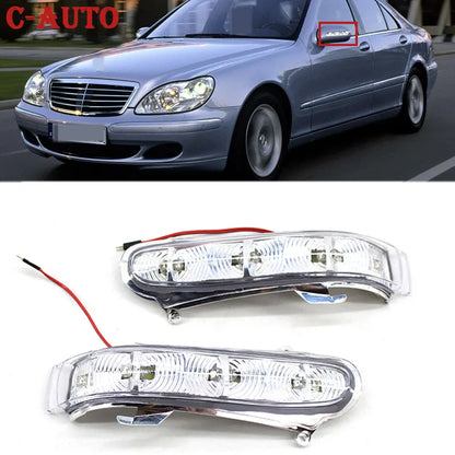 Clignotants de rétroviseur Mercedes-Benz Classe S W220 1999-2002 Classe CL W215 1999-2003

 C-auto voiture LED miroir clignotant lumière rétroviseur lampes pour mercedes-benz classe S W220 1999-2002 classe CL W215 1999-2003