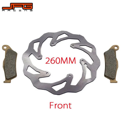 Disques, plaquettes

 Disques de frein avant et arrière pour moto, Rotors, plaquettes de frein, 220MM, 260MM, pour KTM EXC SX SXF XC XCF XCW XCFW 125 150 250 300 350 450 530