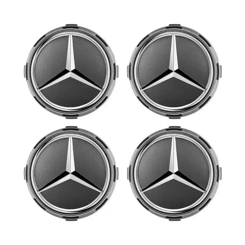 4 symboles de roue Mercedes mesurant 75 mm