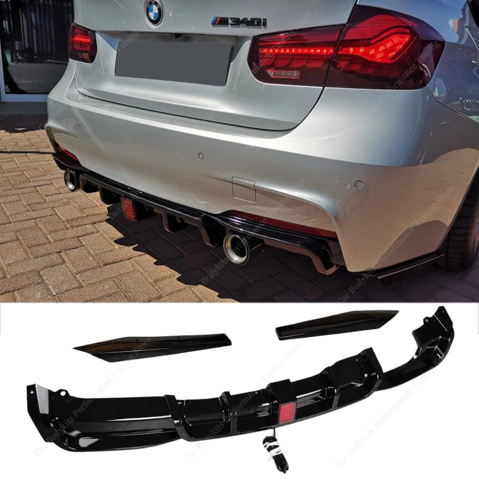 Difusor M Performance BMW F30 F31 com stop F1