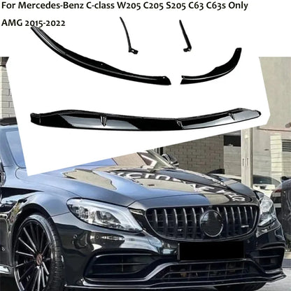 Lip Frontal Mercedes W205 Apenas Para-Choques C63

Car Front under Bumper Lower Lip Diffuser Spoiler Protector 2015-2022 For Mercedes-Benz C-class W205 C205 S205 C63 C63s AMG