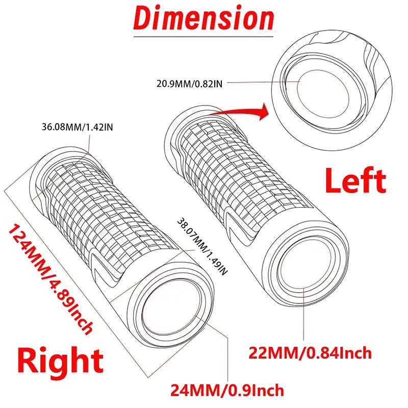 Zontes Poignées 310R 310X 310V 310 t2 G1 125 U1 U 155 ZT 125 T310 350E 350 N

 Pour Zontes 310R 310X 310V 310 t2 G1 125 U1 U 155 ZT 125 T310 350E 350 poignées de guidon de moto antidérapantes