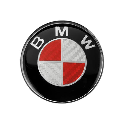 1Pcs 45/74/82mm Red White Base Car Emblem Badge Hood Front Rear Trunk 68mm Wheel Hub For BMW F30 F32 F34 F20 F10 X5 F15 X6 F16