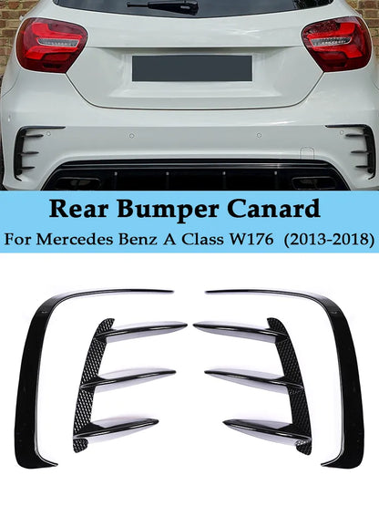 Le pare-chocs arrière AMG divise Mercedes Classe A w176

 Pour Mercedes Benz classe A W176 pare-chocs arrière évent A45 Sport Canard séparateur Spoiler rabat couverture 2013-2018 noir voiture accessoires