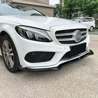 Lip Frontal Mercedes W205 Apenas Para -Choques AMG

3Pcs Front Splitter Bumpers Spoiler Lip Gloss Black  Body Kit Tuning For Mercedes Benz C Class W205 C180 C200 C260 AMG 2015-2018