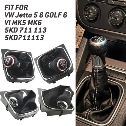 Kit levier et soufflet 5 ou 6 vitesses pour VW JETTA GOLF 5/6

 Pommeau de levier de vitesse 5/6 vitesses pour VW VW Jetta 5 6 GOLF 6 VI MK5 MK6 5KD 711 113 5KD711113 levier de vitesse manuel de remplacement de voiture