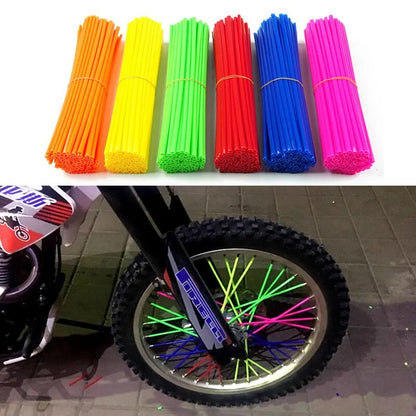 Kit universel de protection de rayons de jante de roue de moto, Tubes enveloppés, pour KTM, Yamaha, Honda, pit bike