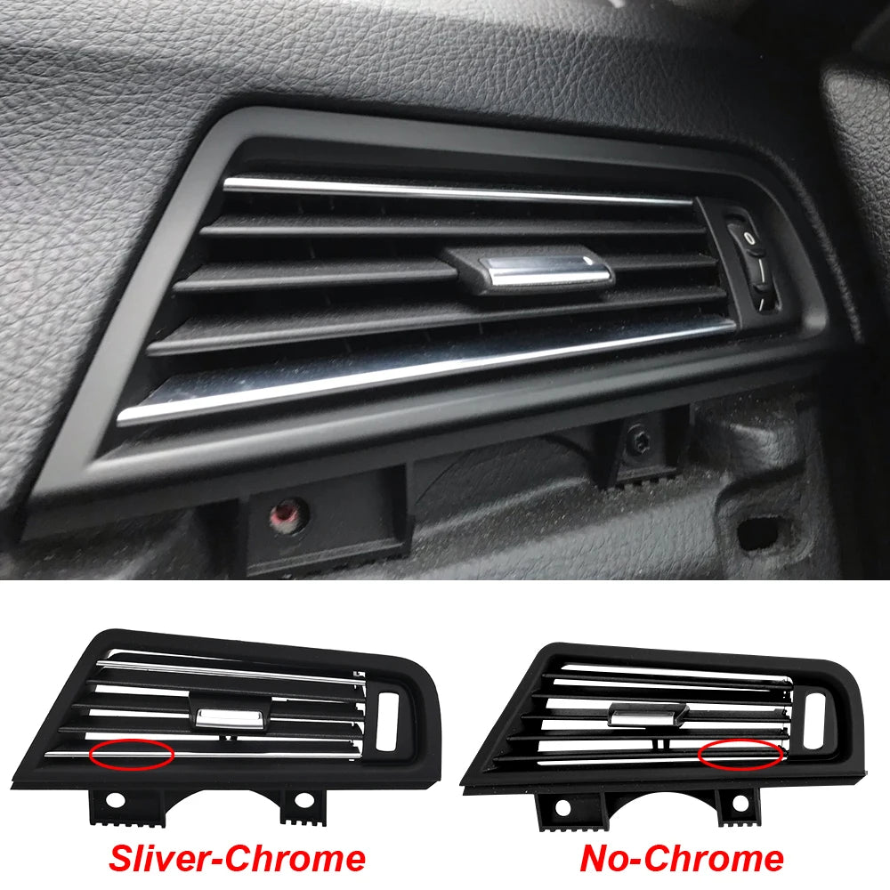 Grelhas Ventilaçao Bmw Serie 5 F10 F11

LHD RHD Front Left Right Rear AC Conditioner Chromed Air Vent Grille Cover For BMW 5 Series F10 F11 F18 520i 523i 525i 528i 535i