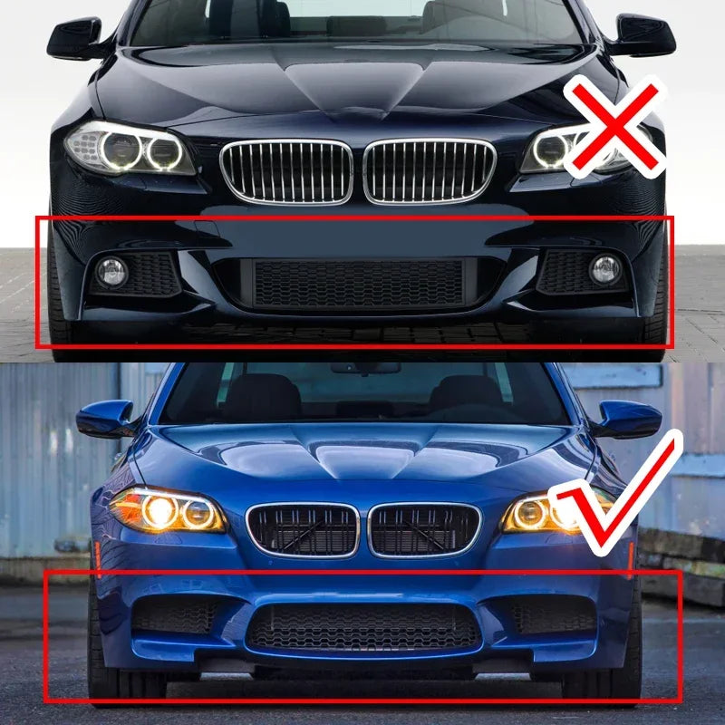 Lip frontal PARA PARA-CHOQUES M5 BMW  F10 F11 CARBONO AQUAPRINT

for BMW F10 BUMPER M5 Sport 2011-2016 Car Front Bumper Lip Diffuser Splitters M5 Body Kit Aprons Cover Guard Trim Carbon Look