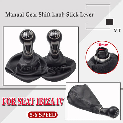 Manete e Fole SEAT IBIZA IV Manual 5 Velocidades 6 Velocidades

Gear Shift Knob For SEAT IBIZA IV Manual 5 Speed 6 Speed Car Stick Gear Knob Shift HandBall With Black Leather Gaiter Boot Cover