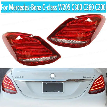 Faróis traseiro Mercedes classe c w205 carro

Rear Tail Lights For Mercedes-Benz C-class W205 C300 C260 C200 2014-2018 Turn Signal Light Stop Brake Reversing Lamp Driving