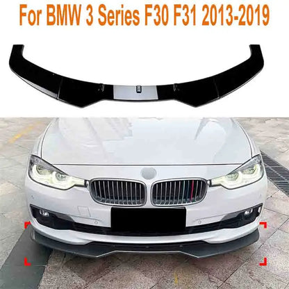 Lip Frontal Para-Choques Sport BMW F30 F31

3PCS Front Bumper Lip Body Kit Spoiler Splitter ABS Bumper Canard Lip Splitter Protector For BMW 3 Series F30 F31 2013-2019