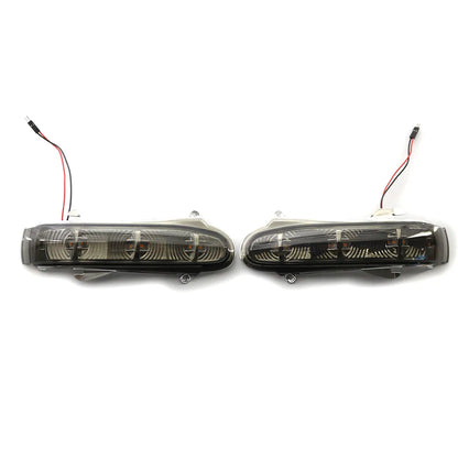 Piscas de Espelho Mercedes class S w220 For Mercedes For Benz W220 S320 LED Side Mirror Turn Signal Light Grey 1 Pair New And High Quality Professional