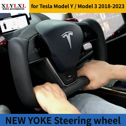 Volante Tesla 3

New style yoke Steering wheel for Tesla Model Y 2023 Original factory style Steering wheel  for Tesla Model 3 2018-2023