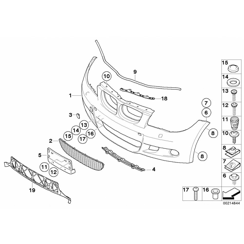 Couvercle de remorquage de pare-chocs avant M pour BMW E81 E87 SERIE 1S 2004-2012 M
 
Couvercle de crochet de remorquage de pare-chocs avant 51117837429, pour BMW E81 E87 série 1 2004 – 2012, emballage m-sport