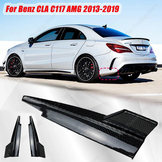 Cantos Para-Choques Traseiro Mercedes Cla W117

For Mercedes Benz CLA Class C117 X117 CLA200 180 200 220 Rear Bumper Spoiler Corner Protector Diffuser Splitter Tuning 2013-2019