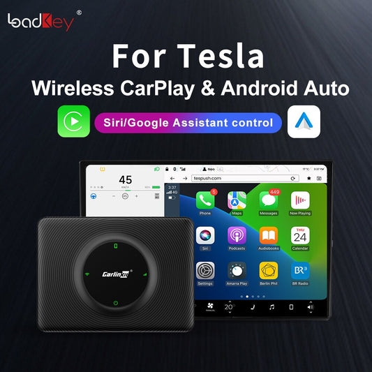 Activateur Tesla Carplay
 CarlinKit sans fil CarPlay Android Auto pour Tesla modèle 3 modèle XY modèle S connexion automatique Siri Assistant vocal Spotify Waze 5G BT