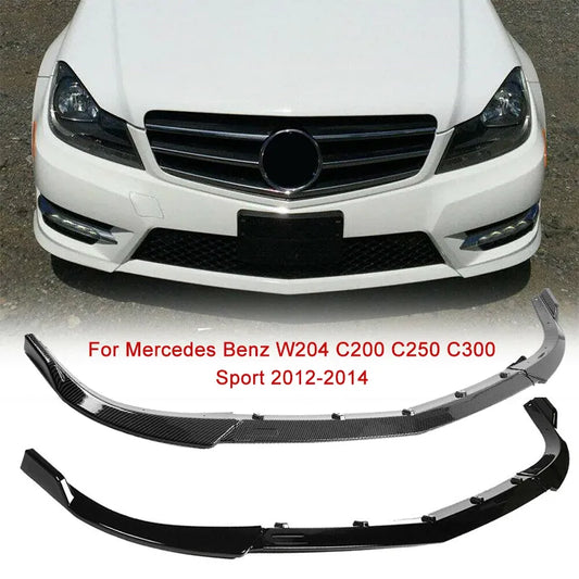 Lèvre avant Mercedes w204 AMG pare-chocs
 
Becquet de séparateur de lèvre de pare-chocs avant de voiture pour Mercedes Benz W204 C200 C250 C300 Sport 2012-2014