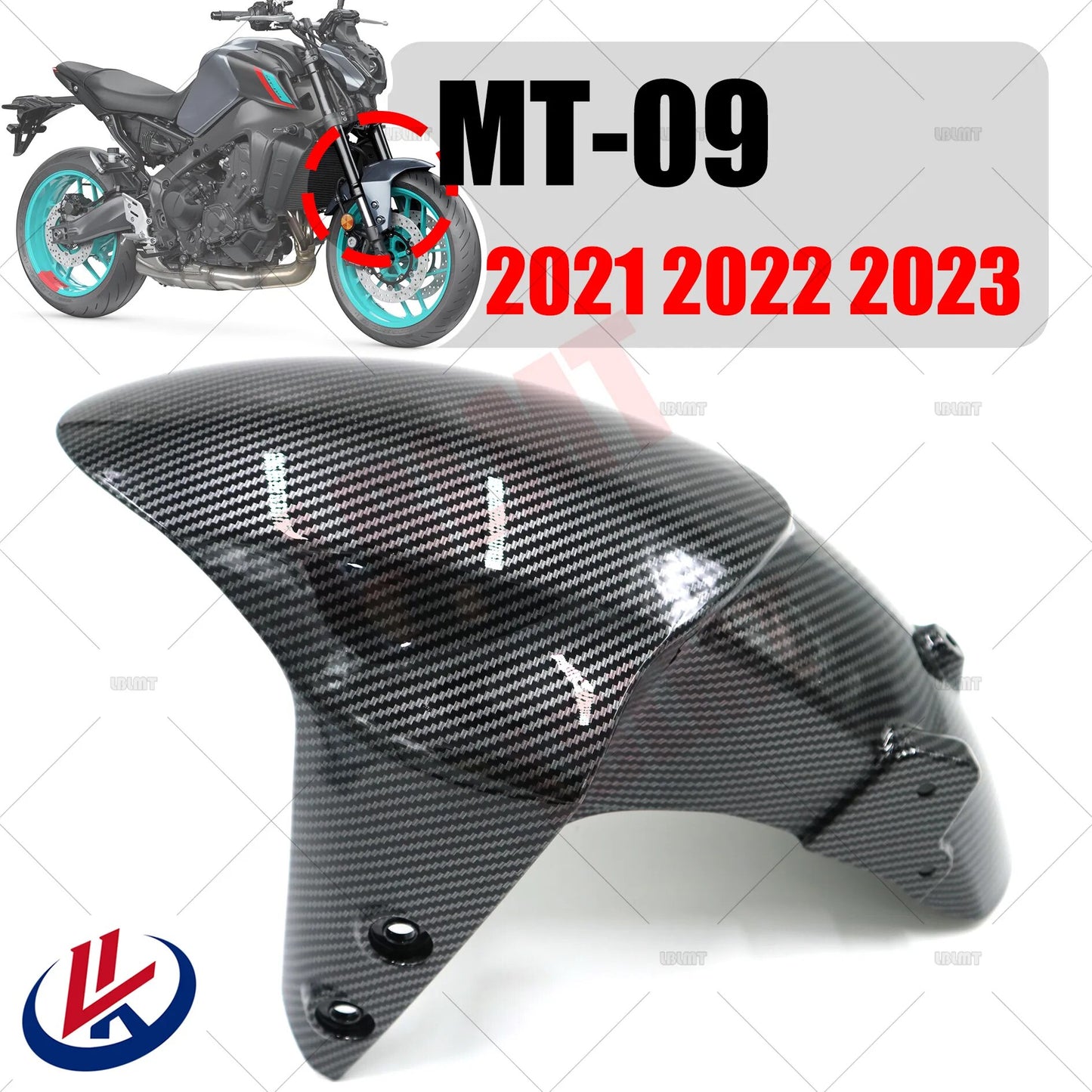 Garde-boue de roue avant pour Yamaha MT-09 22021 ~ 2023, carénage de protection contre les éclaboussures de pneus pour YAMAHA MT-09 MT09 MT 09 SP 2021 2022 2023