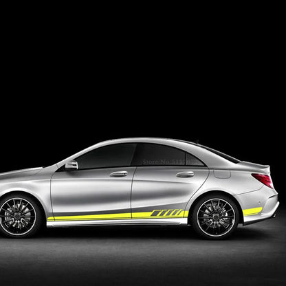 Adesivos Laterais  Mercedes Benz CLA  W117 

2Pcs for Mercedes Benz Class CLA  W117 Car Sticker Racing Side Door Stripe Body Decal