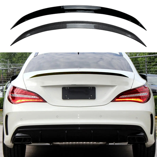 Aleiron Mercedes Cla W117

Car Rear Trunk Spoiler Wing Tailget Lid Flap Lip Trim For Mercedes Benz CLA Class C117 CLA200 CLA260 CLA45 AMG 2013-2019