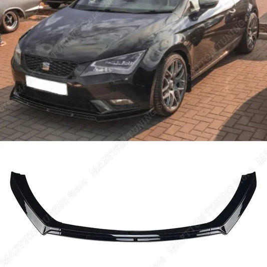 Lip Frontal Seat Leon 5F

For Seat Leon 3 MK3 5F 2012-2016 Front Lower Bumper Lip Spoiler Splitter Diffuser Cover Guard Protector ABS Gloss Black Tuning