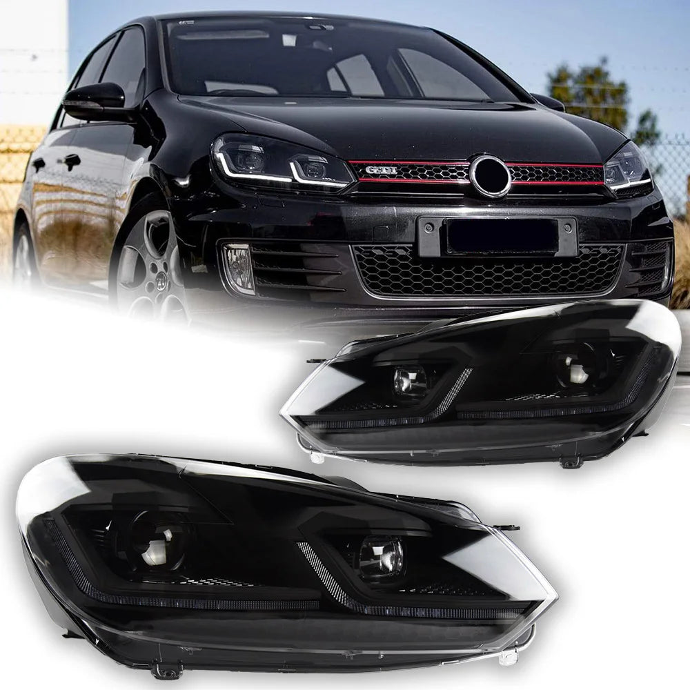 Faróis Xénon VW Golf 6  2009-2012 

 Car Styling Head Lamp for VW Golf 6 Headlights 2009-2012 Golf 6 LED Headlight DRL Signal Lamp Hid Bi Xenon Auto Accessories