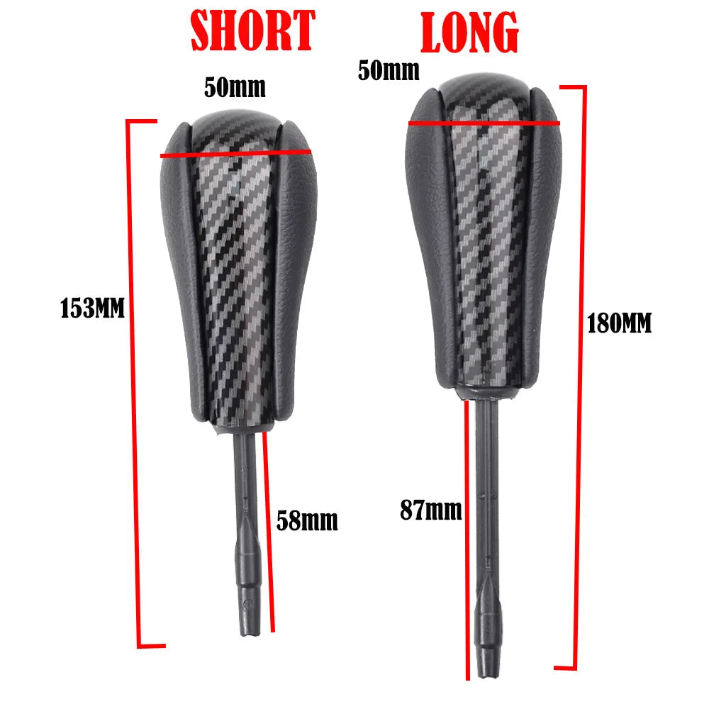 New Automatic AT Short Long Gear Stick Car Shift Gear Knob For E81 E82 E87 E90 E91 E92 E93 E36 E38 E39 E46 Z4 Z3 E53 X5 X3 E60 .