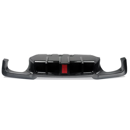 Difusor M5 Performance com STOP Tipo F1 Preto Brilhante  BMW F0 F11 Apenas Para-Choques M

 for BMW 5 Series F10 M Sport Bumper 10-16 Carbon Look Rear Diffuser with LED Light